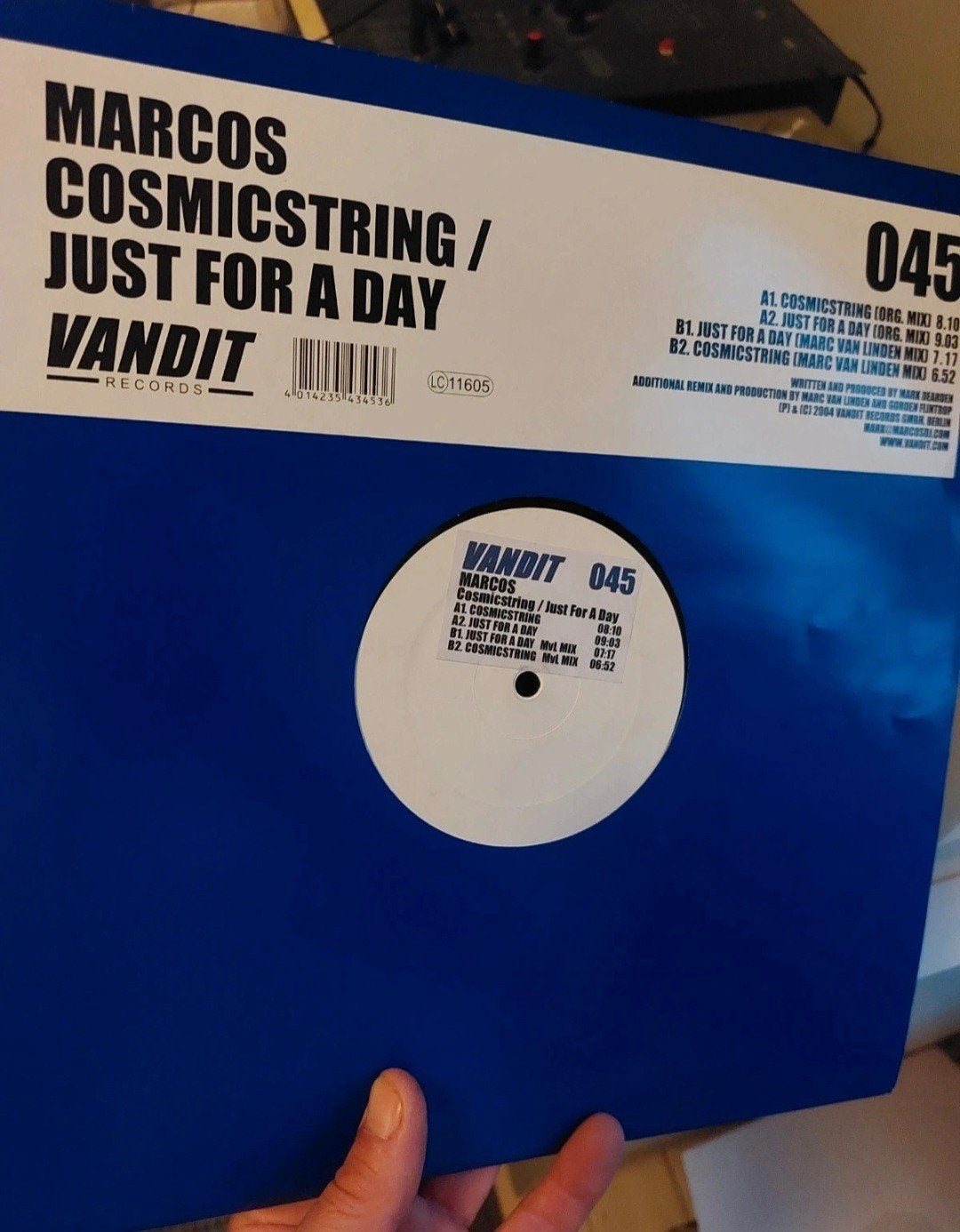 Marcos Cosmicstring / Just For A Day - Vandit Records, Cd's en Dvd's, LP, Gebruikt, Promo, Ophalen of Verzenden
