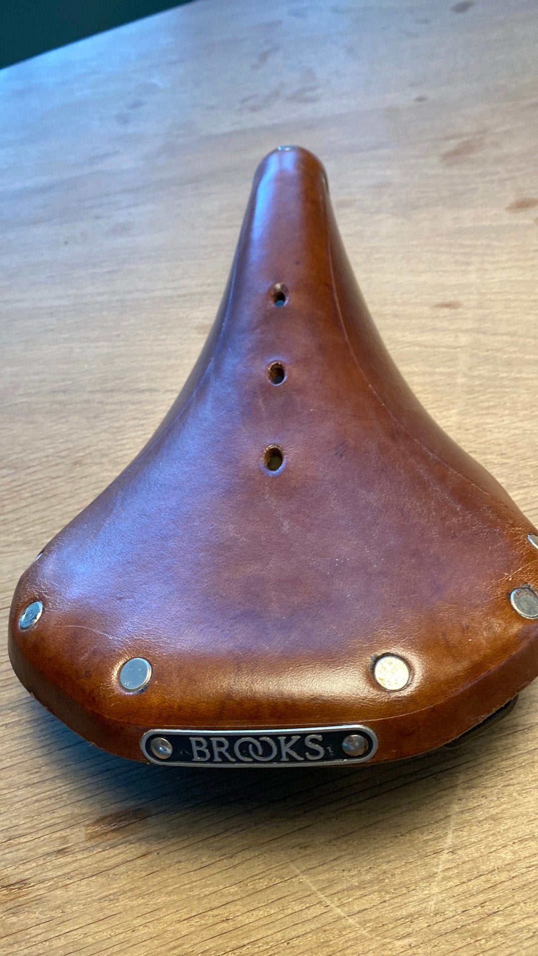 Brooks B17 zadel, Fietsen en Brommers, Ophalen of Verzenden, Gebruikt, Zadel, Leer