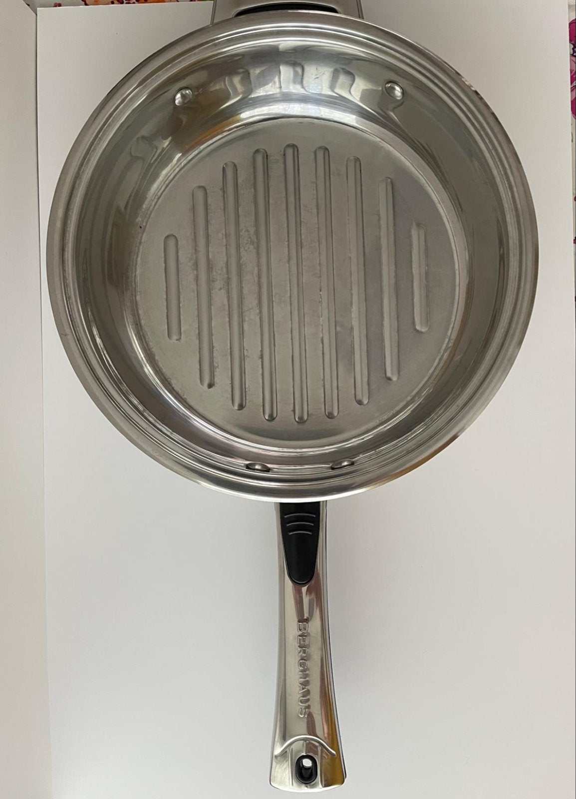 Berghaus Grillpan RVS - Zo goed als nieuw, Huis en Inrichting, Ophalen, Koekenpan, Zo goed als nieuw, Rvs