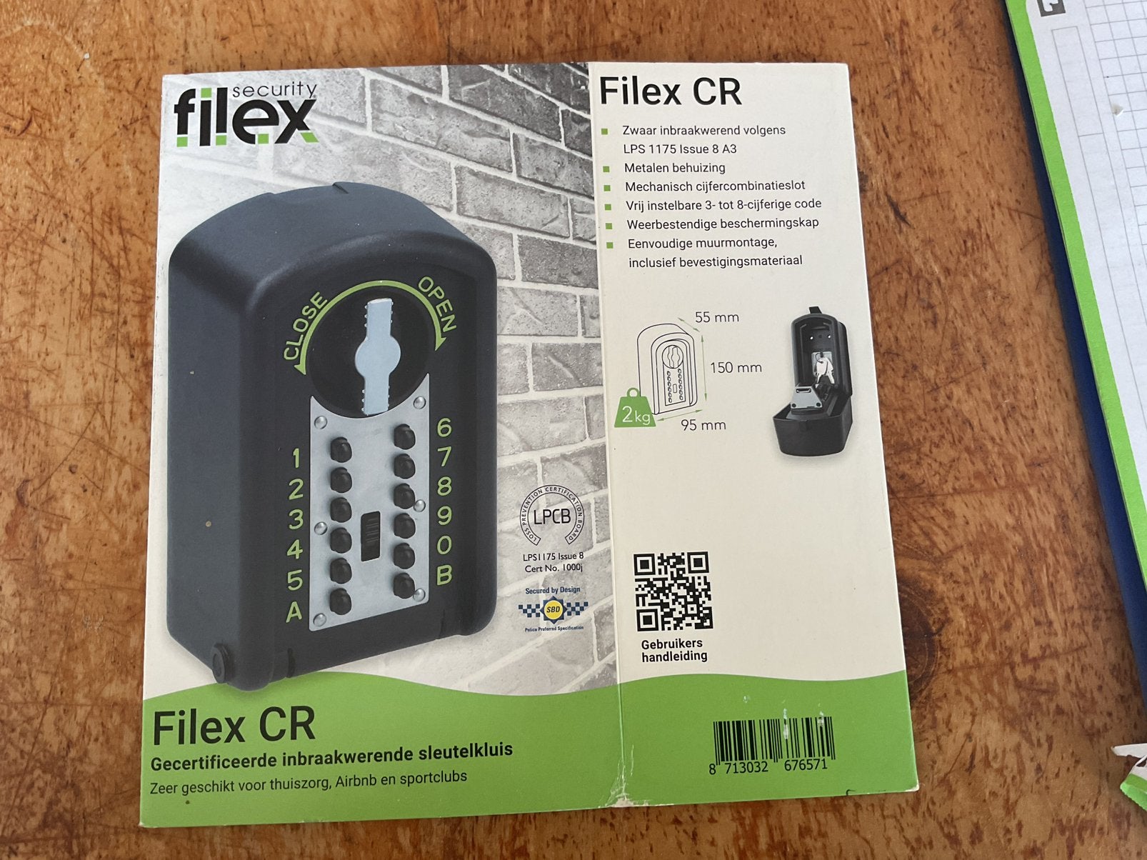 Zware sleutelkluis filex cr, Ophalen of Verzenden, Zo goed als nieuw