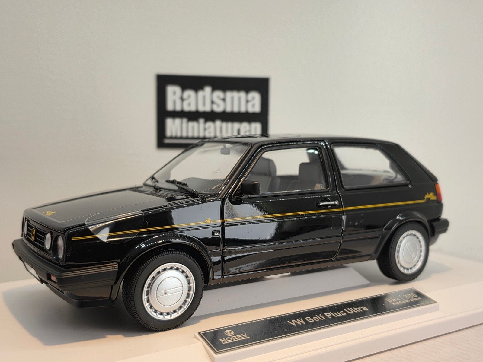 Volkswagen golf Mk2 Plus Ultra - Zwart - 1:18 Norev Limited, Auto, Nieuw, Norev, Ophalen of Verzenden