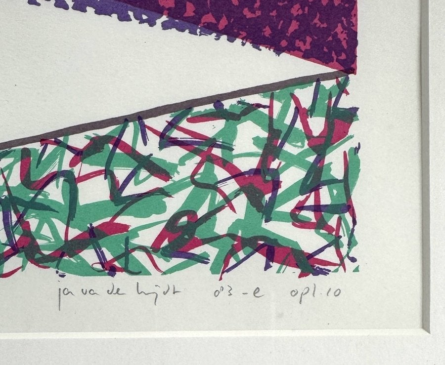 145. Zeefdruk, Jan van der Heijdt – abstract, 1983, Ophalen