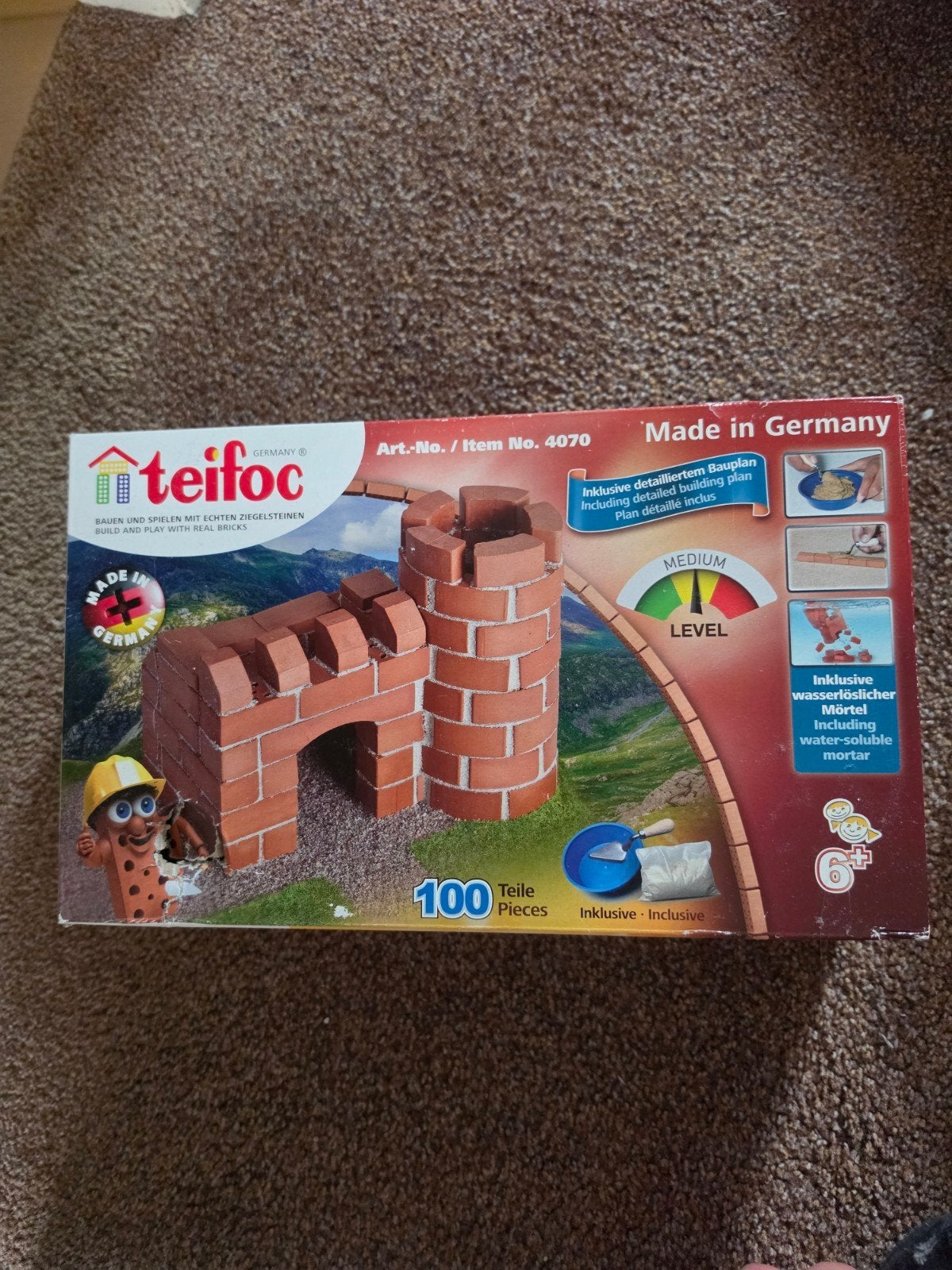 Teifoc Bouwset Kasteel Toren 100 Stenen Nieuw in Doos, Kinderen en Baby's, Ophalen of Verzenden