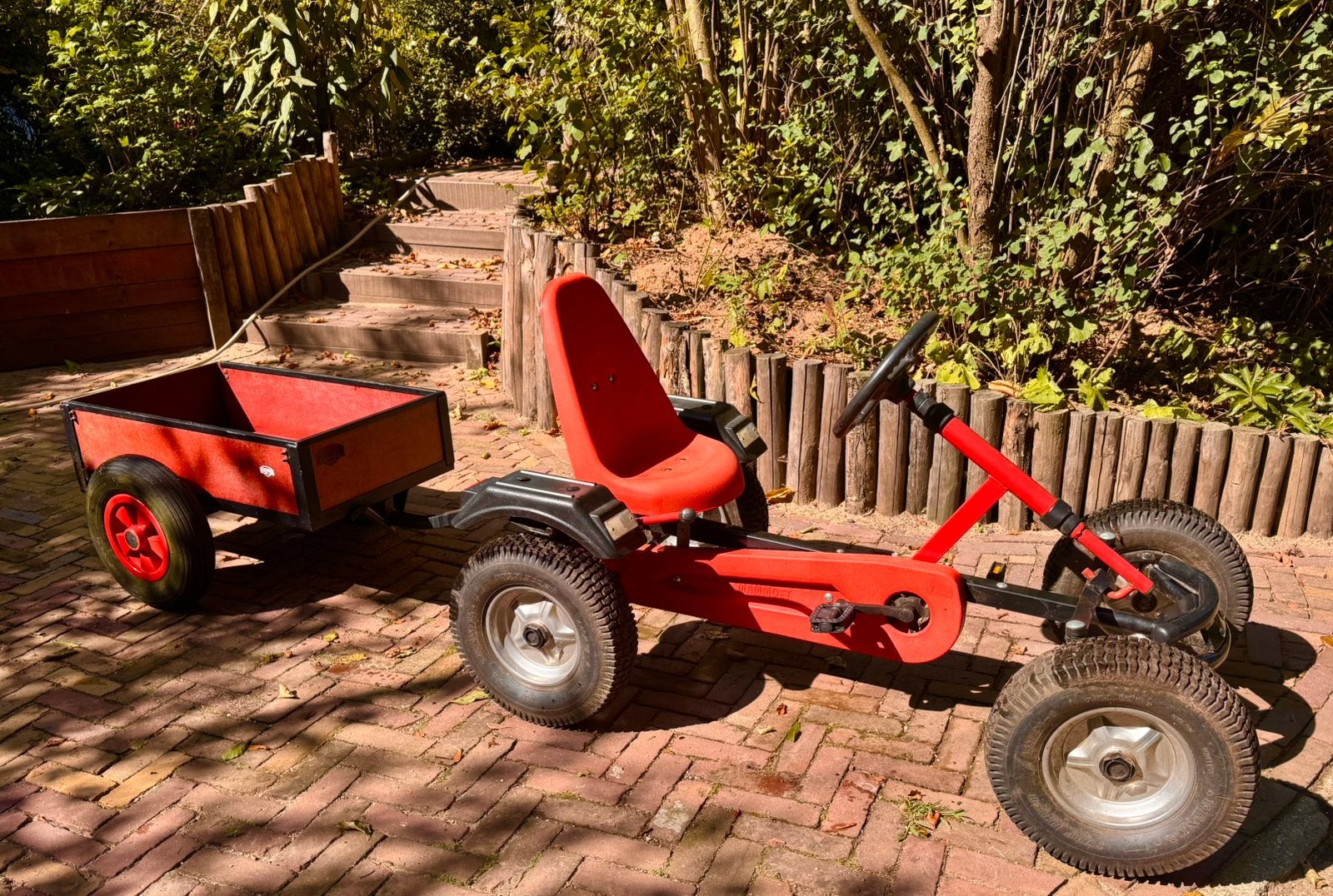 Mammoet skelter met Berg aanhanger, Kinderen en Baby's, Speelgoed | Buiten | Skelters, Ophalen, Gebruikt, Mammoet, Met kar of aanhanger