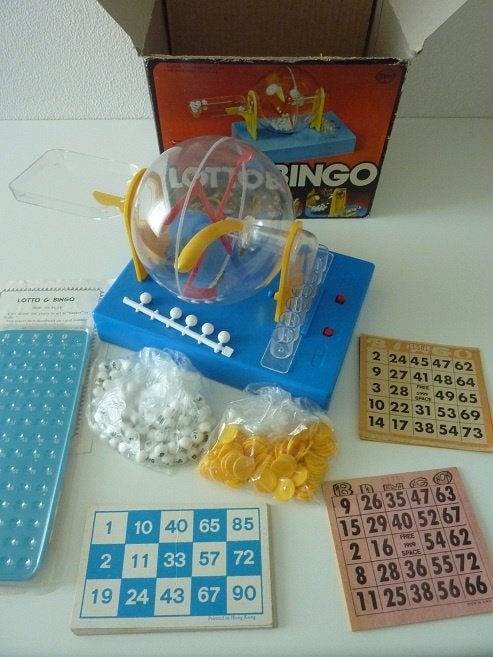 Vintage Lotto & Bingo Spel - Compleet met Doos, Hobby en Vrije tijd, Drie of vier spelers, Ophalen, Gebruikt, Onbekend