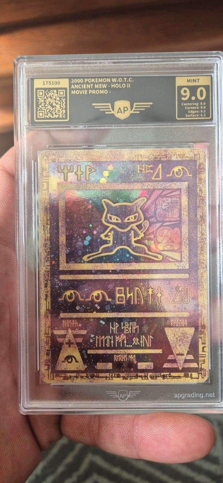 Pokémon Ancient Mew WOTC Holo II Movie Promo AP Graded 9.0, Ophalen, Zo goed als nieuw