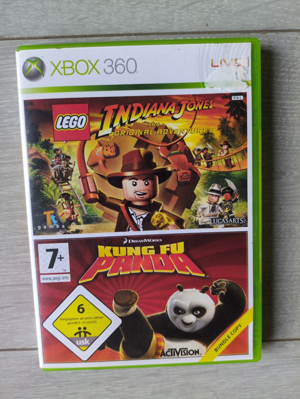 LEGO Indiana Jones & Kung Fu Panda Xbox 360, Avontuur en Actie, Gebruikt, 2 spelers, Eén computer