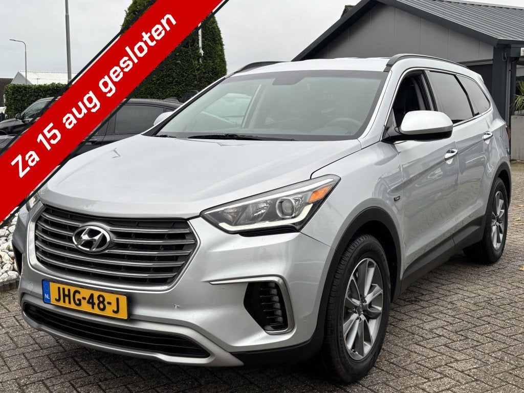 Hyundai Santa Fe 3.3 V6 2017 Benzine 7-Persoons Automaat Voy, Auto's, Hyundai, Gebruikt, Euro 6, 7 stoelen, Bedrijf