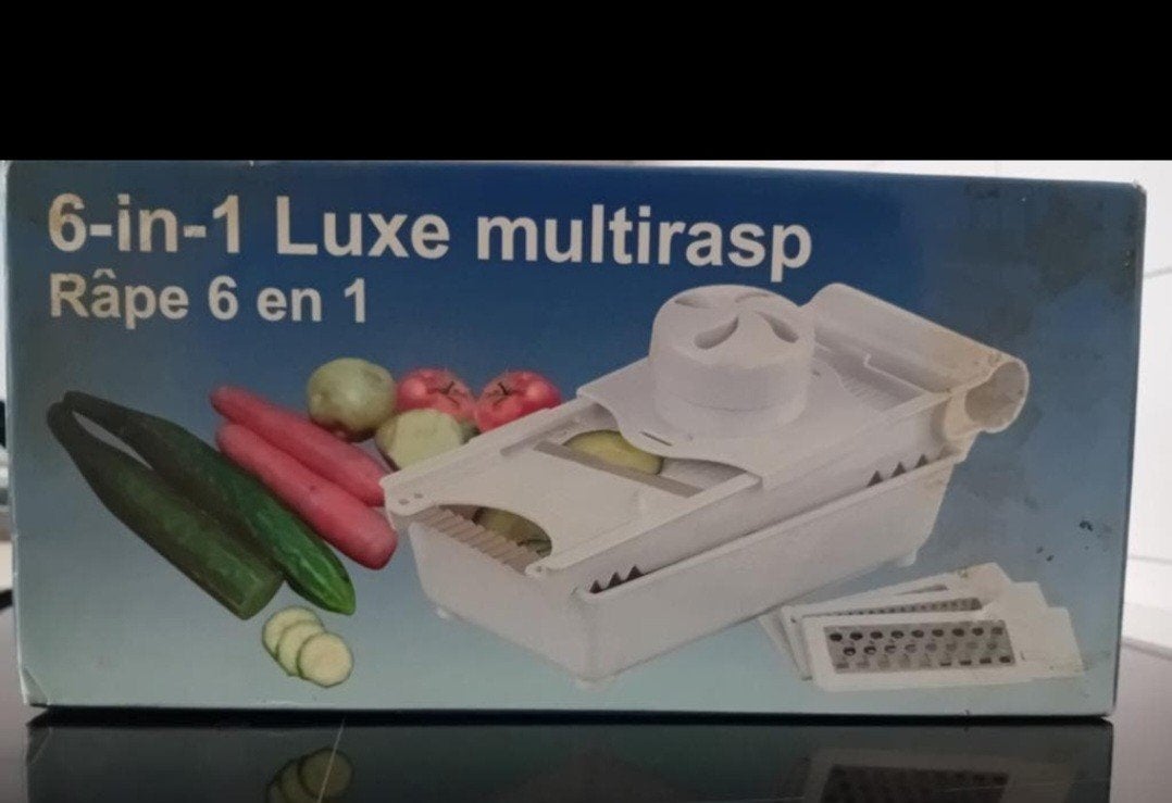Groentesnijder 6-in-1 Groentesnijder Met Een Opvangbak., Ophalen, Nieuw, Wit