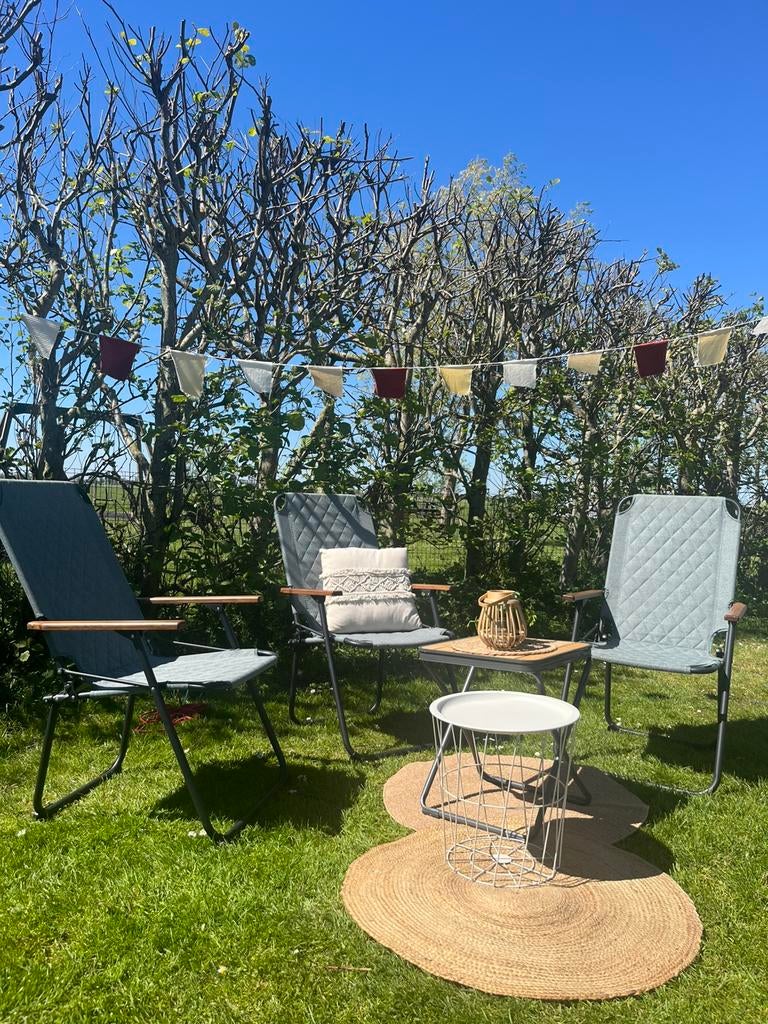 3x Bo-Camp Bushwick Campingstoelen M (52x90) Groen/Hout, Ophalen, Zo goed als nieuw