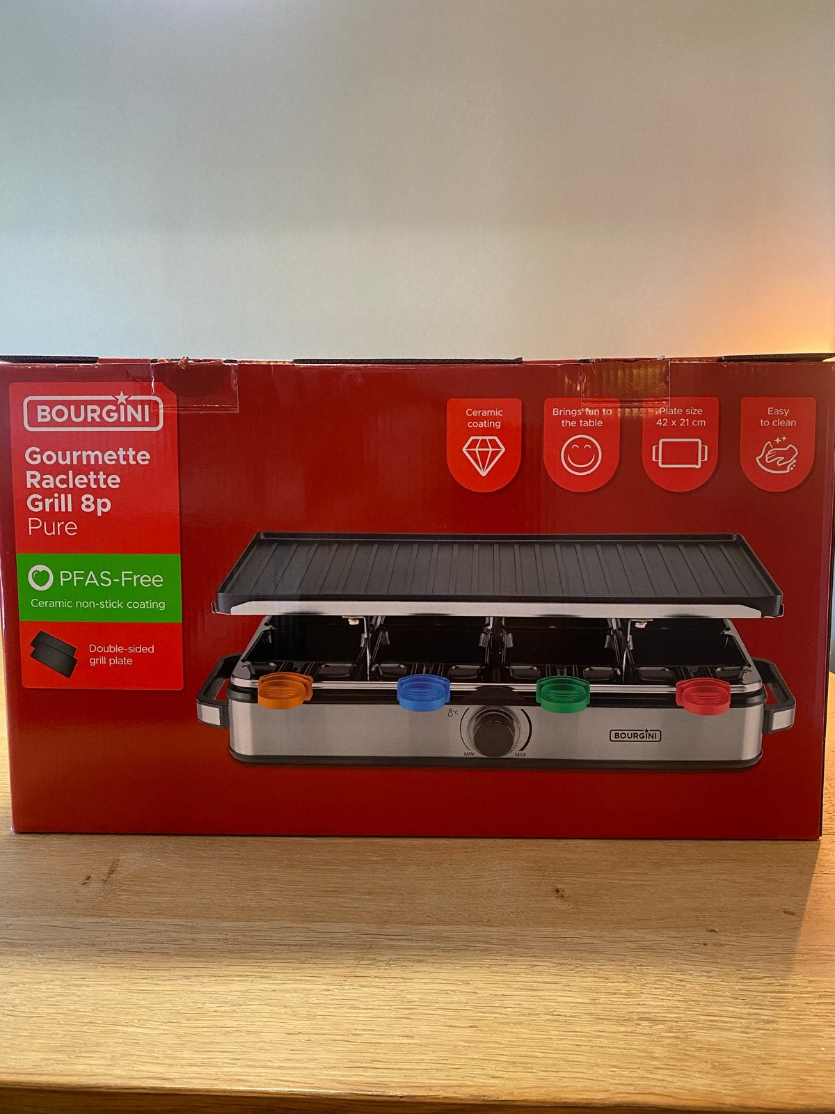 Bourgini Gourmetstel 8P Pure - Nieuw in doos, Ophalen, Nieuw