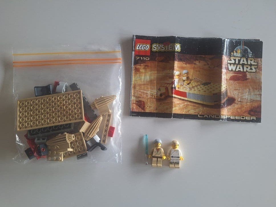 LEGO Star Wars Landspeeder 7110 met minifiguren, Gebruikt, Star Wars, Verzenden, Lego