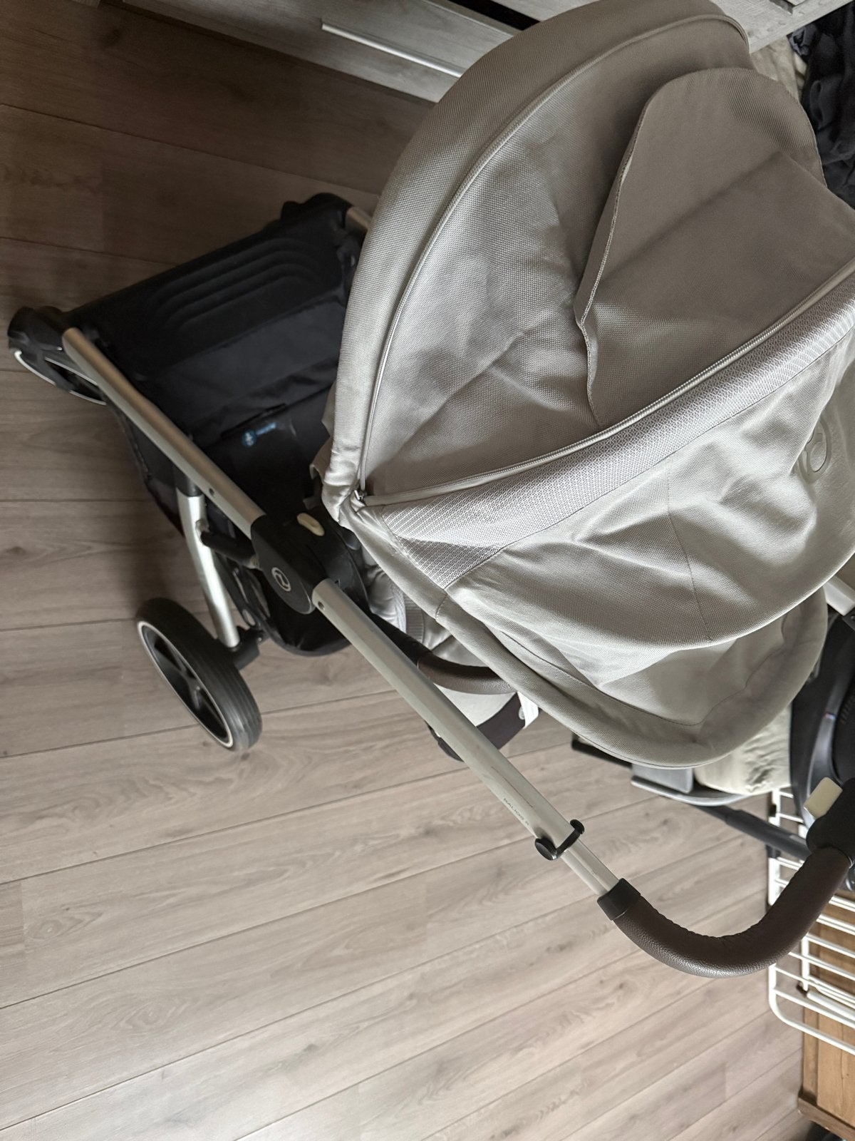 Cybex Balios S Lux - Zilver, Gebruikt, Kinderwagen, Overige merken, Verstelbare duwstang