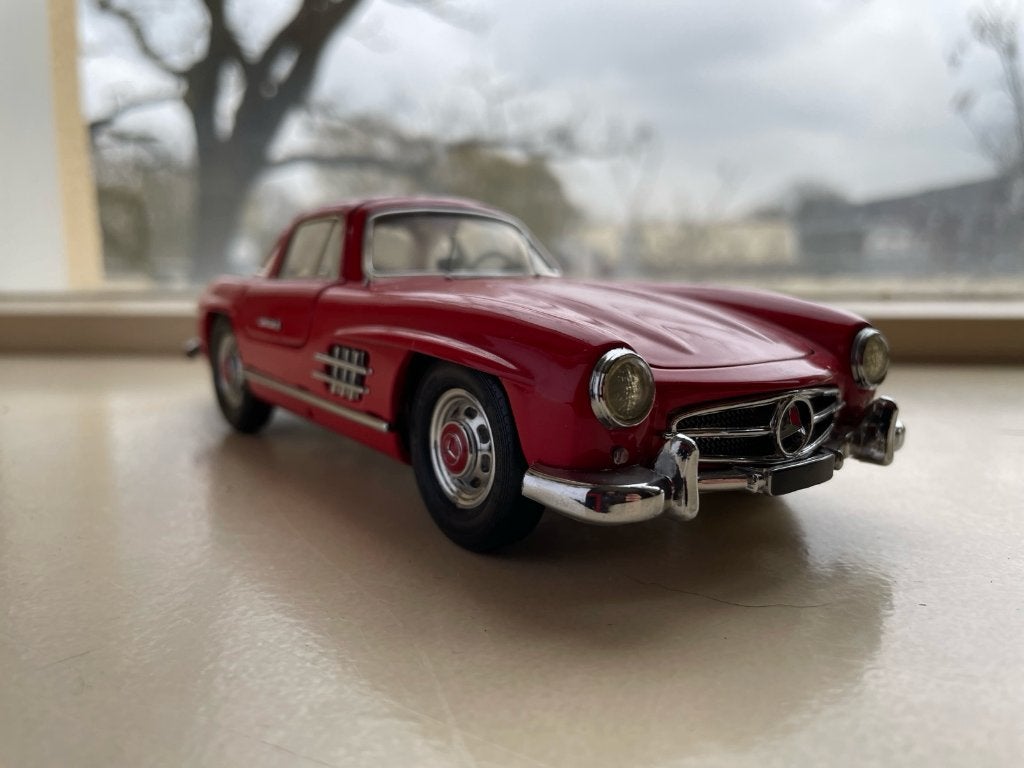 Mercedes Benz 300SL Gullwing Rood 1954 - Franklin Mint, Ophalen of Verzenden, Nieuw, Overige merken