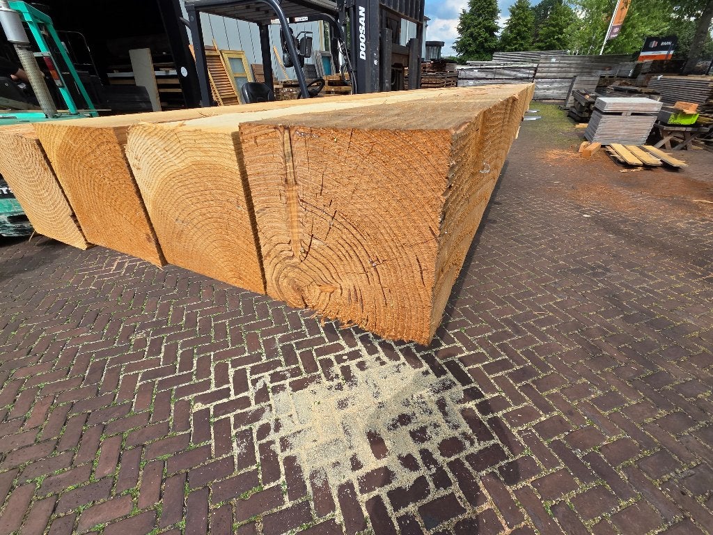 4 Douglas palen / balken 20x20 cm 6.00 m lang - nr: TB62, Ophalen, Nieuw, 250 cm of meer, Overige typen
