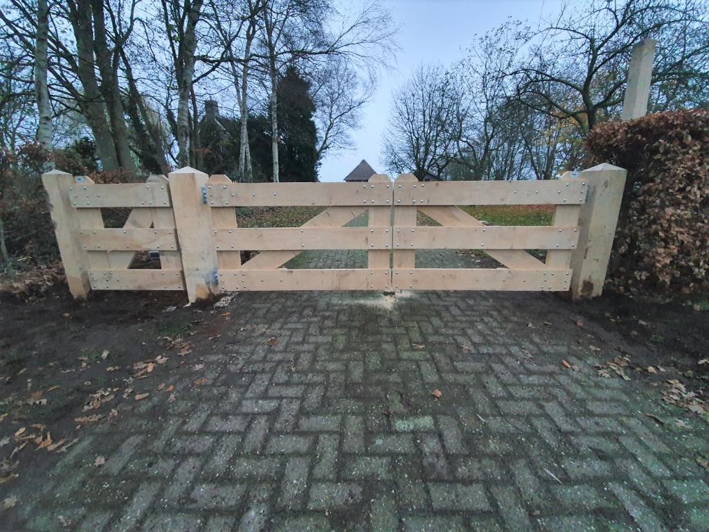 Landhekken Luxe Eikenhout of Douglashout, Ophalen, Nieuw, Hout, Tuinhek