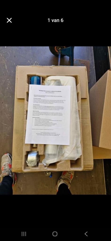 Nieuwe SodaStream Fles + Cilinder co2, Witgoed en Apparatuur, Ophalen of Verzenden, Nieuw