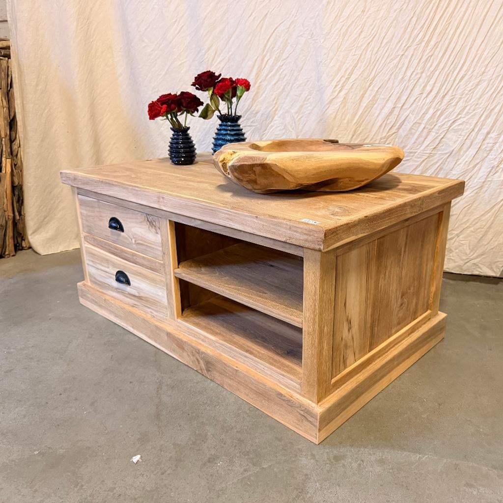 Salontafel - massief teak hout - vanaf € 129,- Bij TTM Wonen, Huis en Inrichting, Tafels | Salontafels, TTM Wonen, Meubels – (Perzische) Tapijten en Woonaccessoires