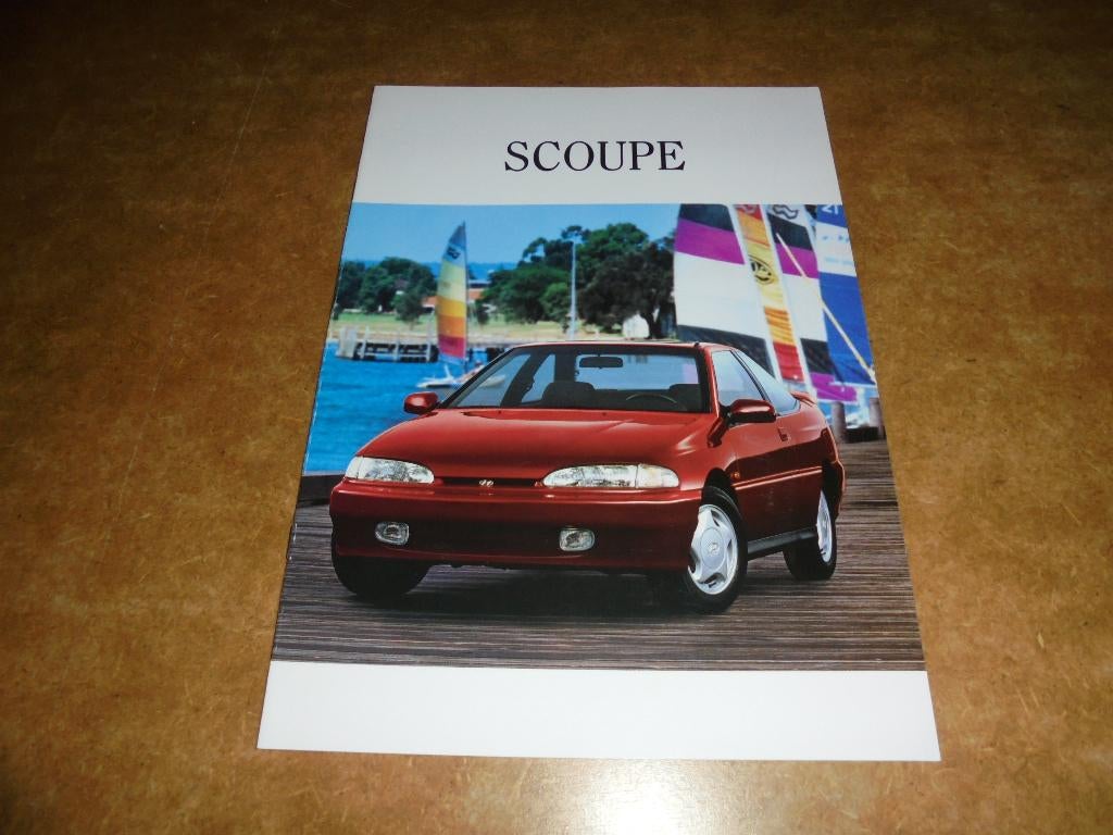 brochure Hyundai Scoupé  1994, Ophalen of Verzenden, Nieuw, Overige merken