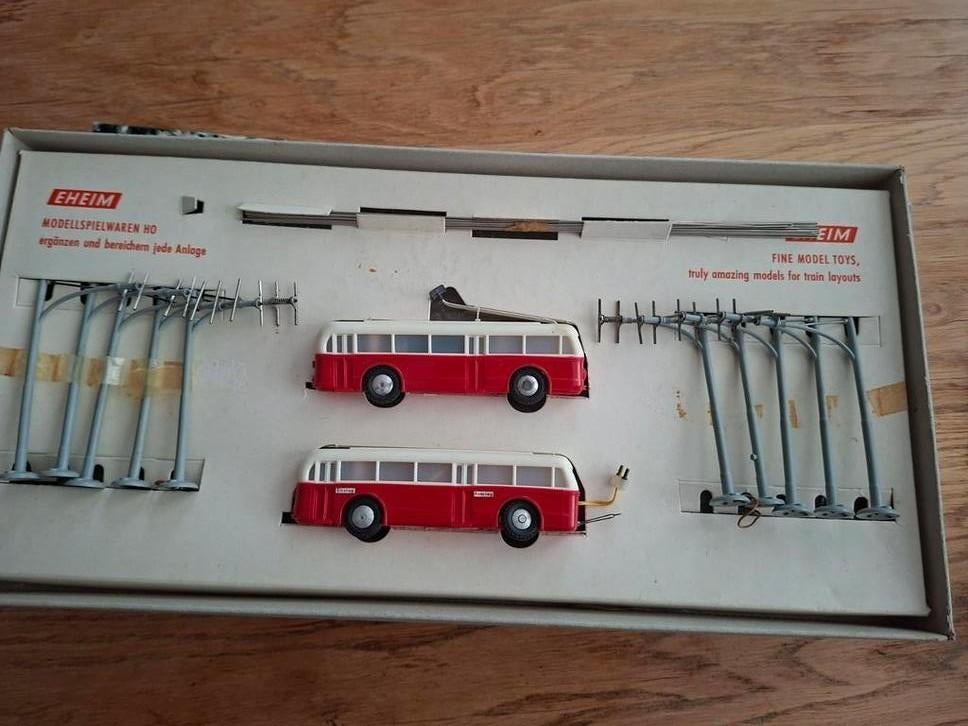 Eheim trolleybus met passagiersaanhanger, Ophalen of Verzenden, Zo goed als nieuw, Gelijkstroom, Overige merken