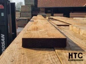 Bruin geïmpregneerde Douglas plank 32x150mm €2,95 per meter!, Ophalen, Nieuw, 250 cm of meer, Planken