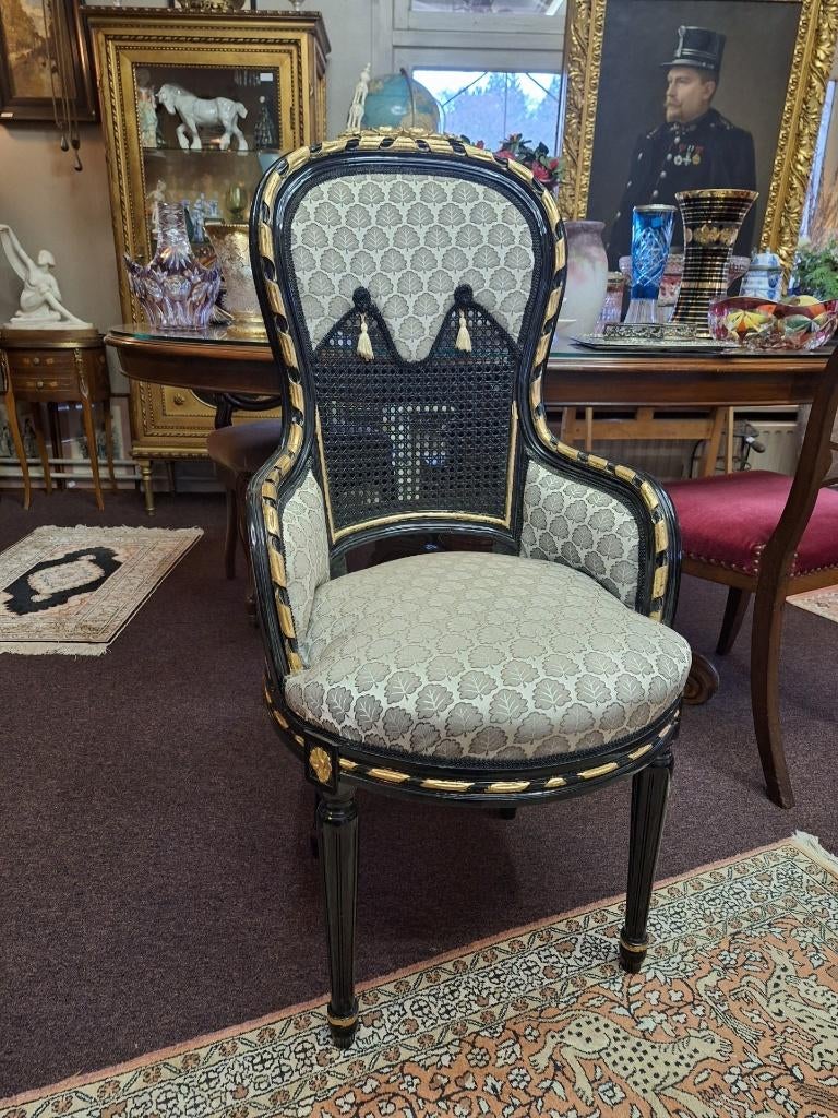 Italiaanse fauteuil, Huis en Inrichting, Fauteuils, Ophalen, 75 tot 100 cm, Zo goed als nieuw, 50 tot 75 cm