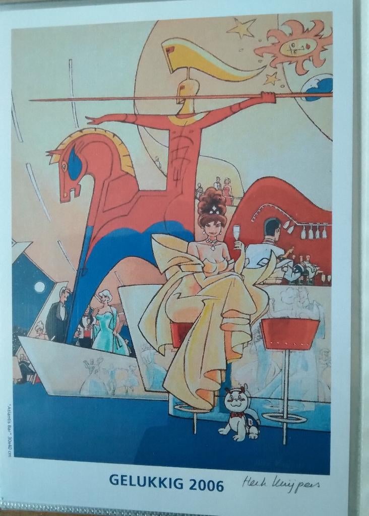 Franka Kerst / Nieuwjaarskaart 2006 (Henk Kuipers), Verzamelen, 1980 tot heden, Nieuw, Ophalen of Verzenden, Prent