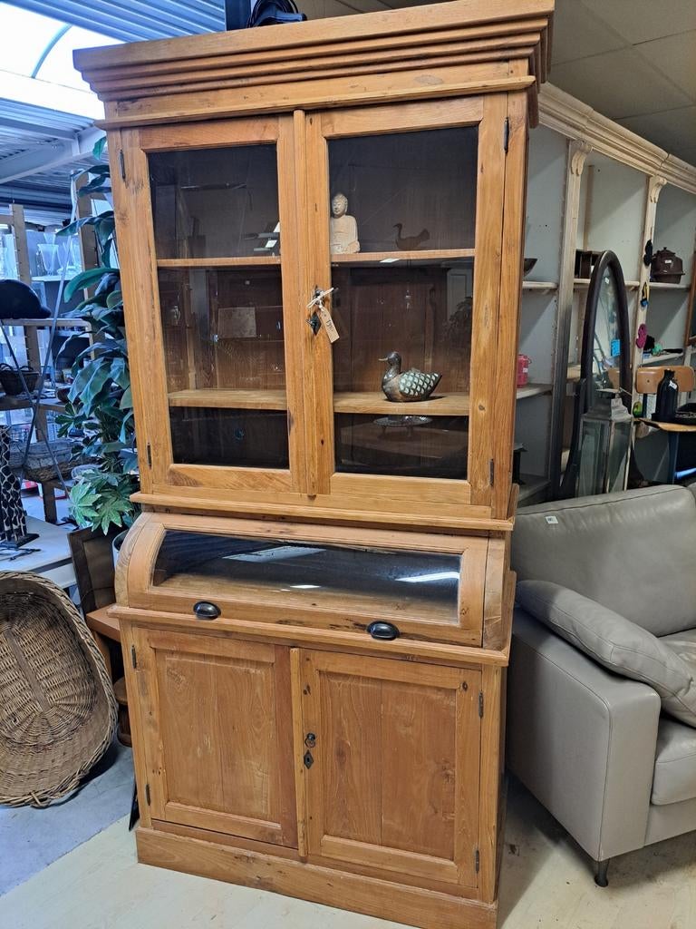 Carmante  teakhouten buffetkast., Huis en Inrichting, Kasten | Buffetkasten, 200 cm of meer, 100 tot 150 cm, 50 tot 75 cm, Ophalen