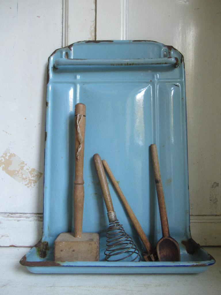~ oud Frans emaille lepelrek, bricbracbrocante ~, Antiek en Kunst, Ophalen of Verzenden
