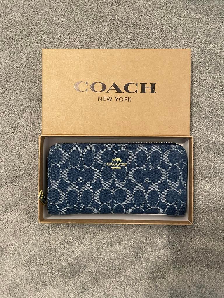 Coach Portemonnee - Nieuwstaat!, Sieraden, Tassen en Uiterlijk, Portemonnees, Ophalen of Verzenden, Zo goed als nieuw, Blauw, Overige merken