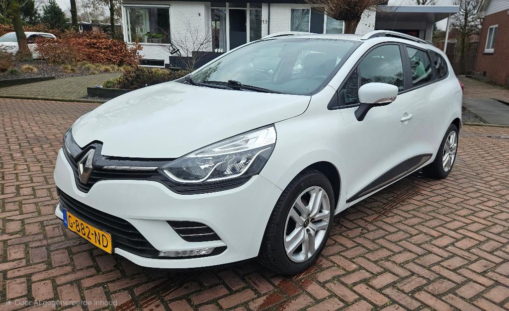 Renault Clio Estate 0,9 TCe Zen 90pk 2019 Wit, Auto's, Voorwielaandrijving, Stof, Zwart, 1098 kg