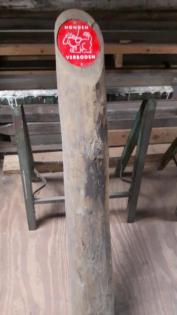 Paal : verboden voor honden, Tuin en Terras, Palen, Balken en Planken, Ophalen, Nieuw, 250 cm of meer, Balken