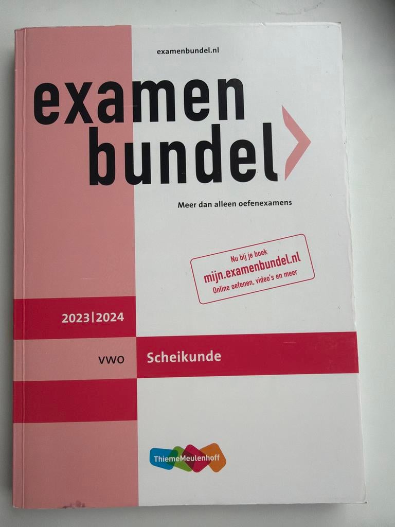 Examenbundel Scheikunde VWO 2023/2024, Ophalen of Verzenden, Zo goed als nieuw, VWO, Scheikunde
