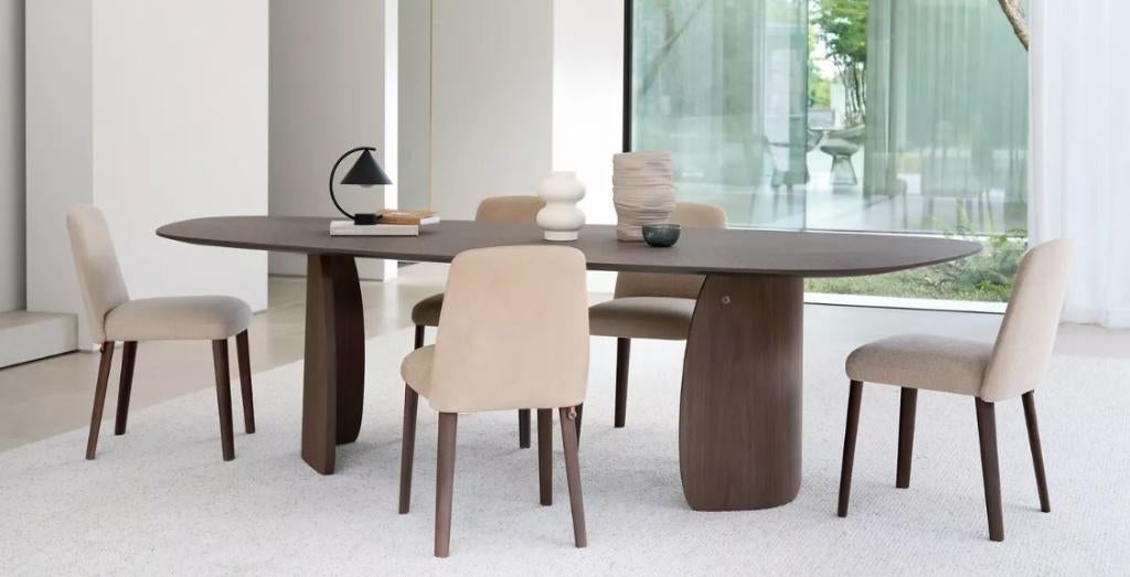 Tafel Dolmen van Mobitec, Ovaal of Organisch...., Huis en Inrichting, Tafels | Eettafels, Ophalen, Overige materialen, 100 tot 150 cm