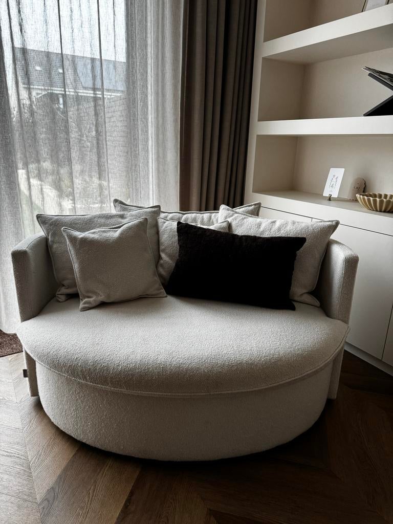 Goossens Fauteuil/LoveseatBonbon, 1,5 zits, Ophalen, 75 tot 100 cm, Stof, 100 tot 125 cm