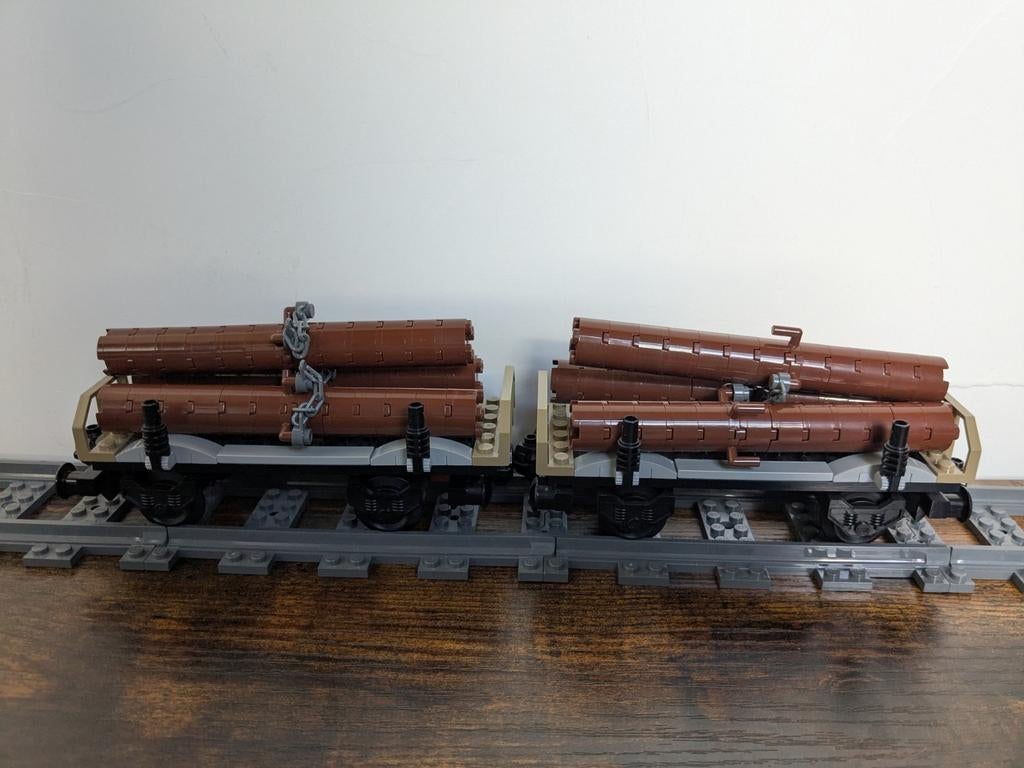 Lego wagons met boomstammen, Ophalen of Verzenden, Zo goed als nieuw