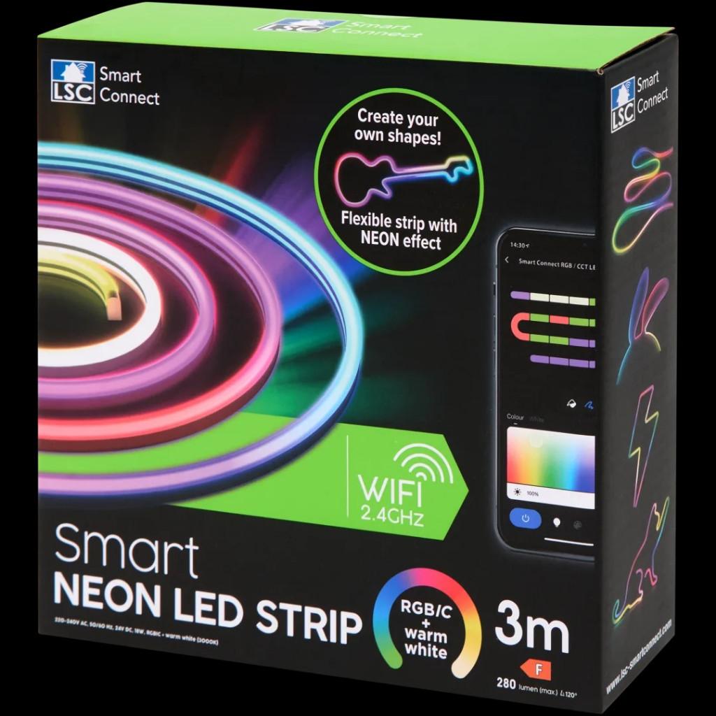 LSC Smart Connect neon ledstrip  3 meter, Ophalen, Led-lamp, Minder dan 30 watt, Nieuw