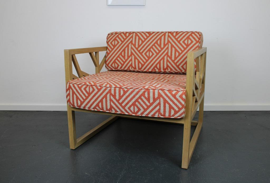 We Wood Tree fauteuil, Eiken, Huis en Inrichting, Fauteuils, 75 tot 100 cm, Ophalen of Verzenden, Zo goed als nieuw, Stof