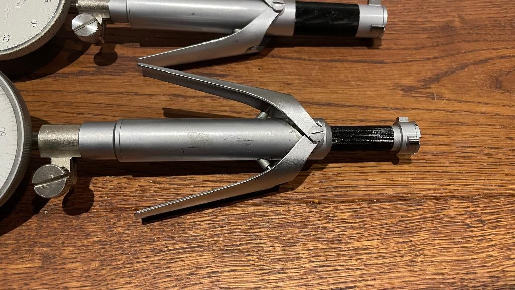 Mitutoyo binnenmicrometer met meetklok schroefmaat, Doe-het-zelf en Verbouw, Meetapparatuur, -, Ophalen of Verzenden, Zo goed als nieuw