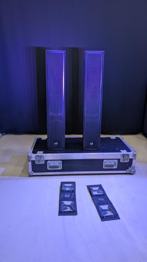 2x RCF NXL24, incl. RCF flightcase, rigging, rain covers, Ophalen, Gebruikt, 1000 watt of meer, P.A.