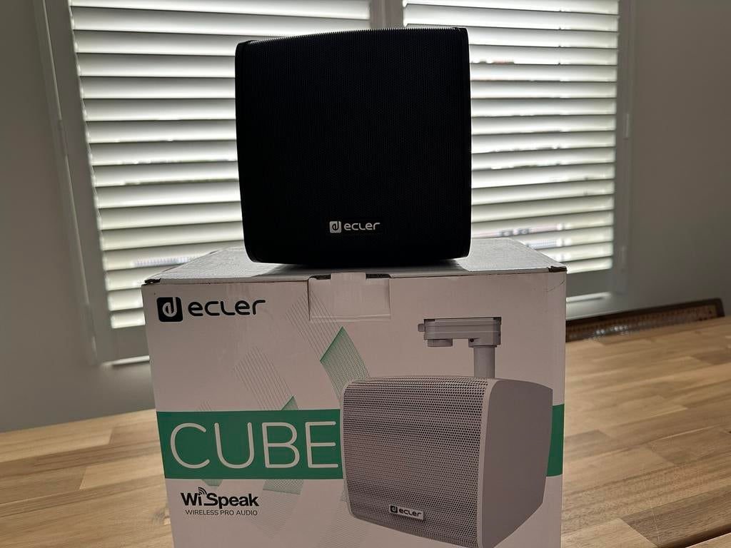 Gloednieuwe zwarte ecler wispeak cube luidspreker, Overige merken, Overige typen, Onbekend, Nieuw