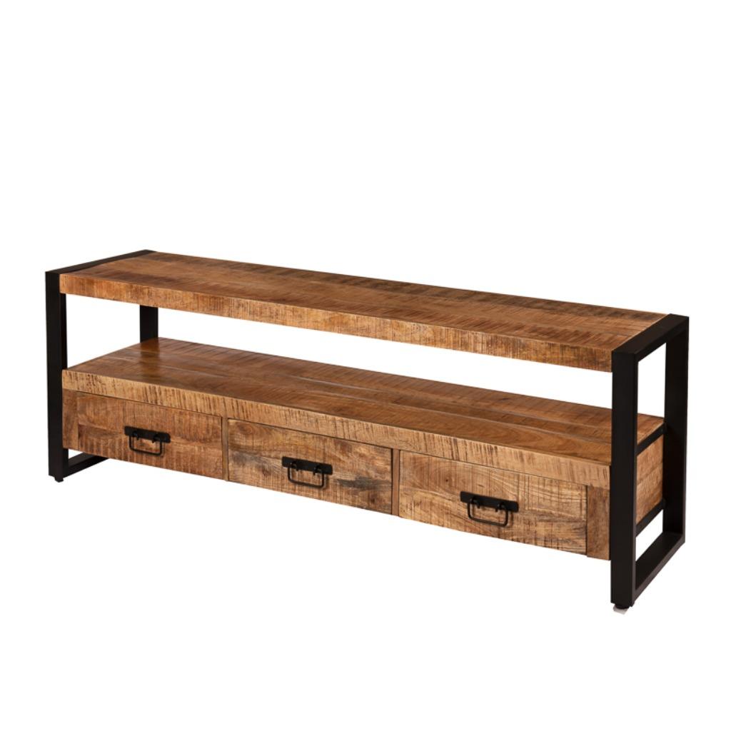 TV Meubel Ladekast Mangohout TV Kast Vintage Industrieel, Overige houtsoorten, Info@dehanzeherten.nl, Vintage, retro, Balinees, India, Industrieel