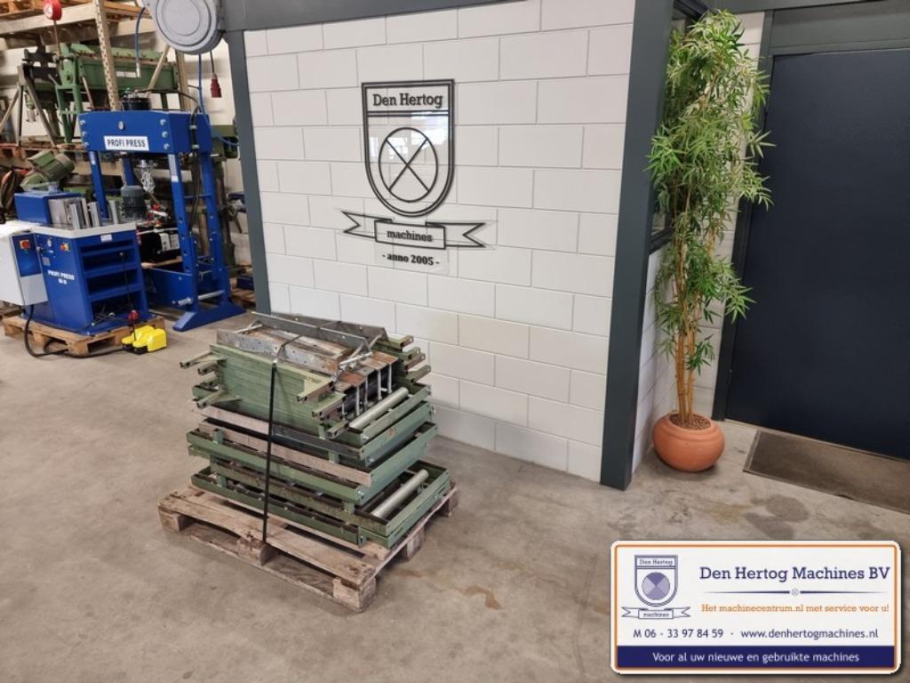 Graule rollenbaan 8m hoogte instelbaar zaagmachine rolbaan, Ophalen, Gebruikt, Afkortzaag, 30 tot 70 mm