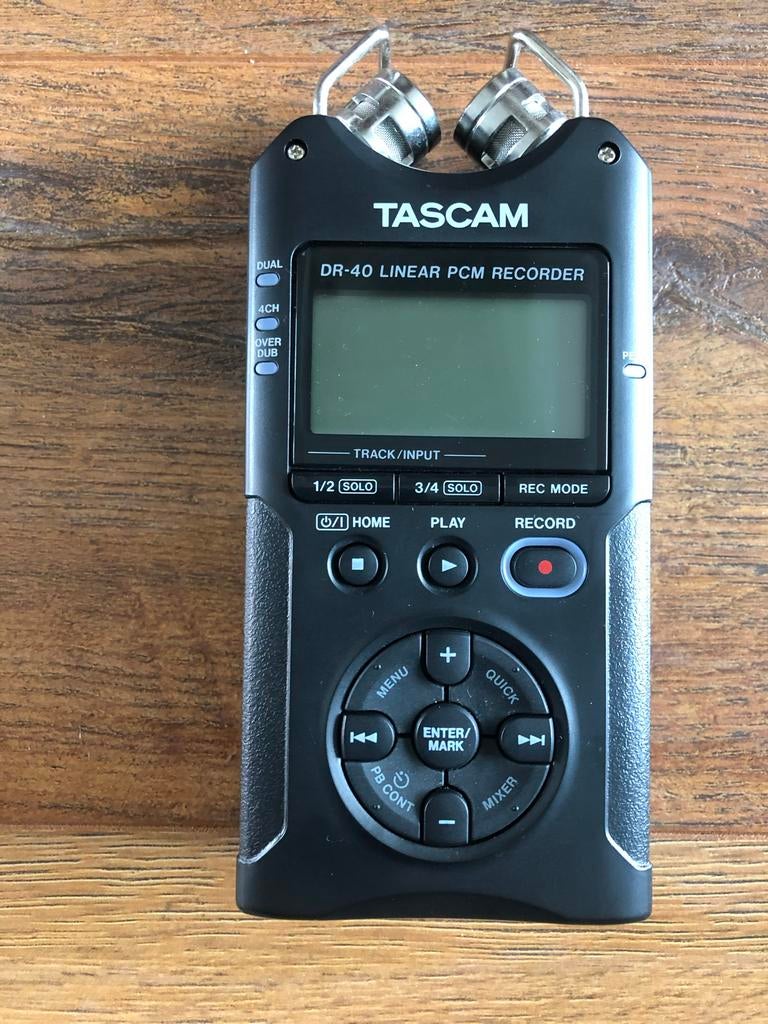 Tascam DR-40 Lineaire PCM Recorder - Nieuwstaat, Ophalen of Verzenden, Zo goed als nieuw, Audio