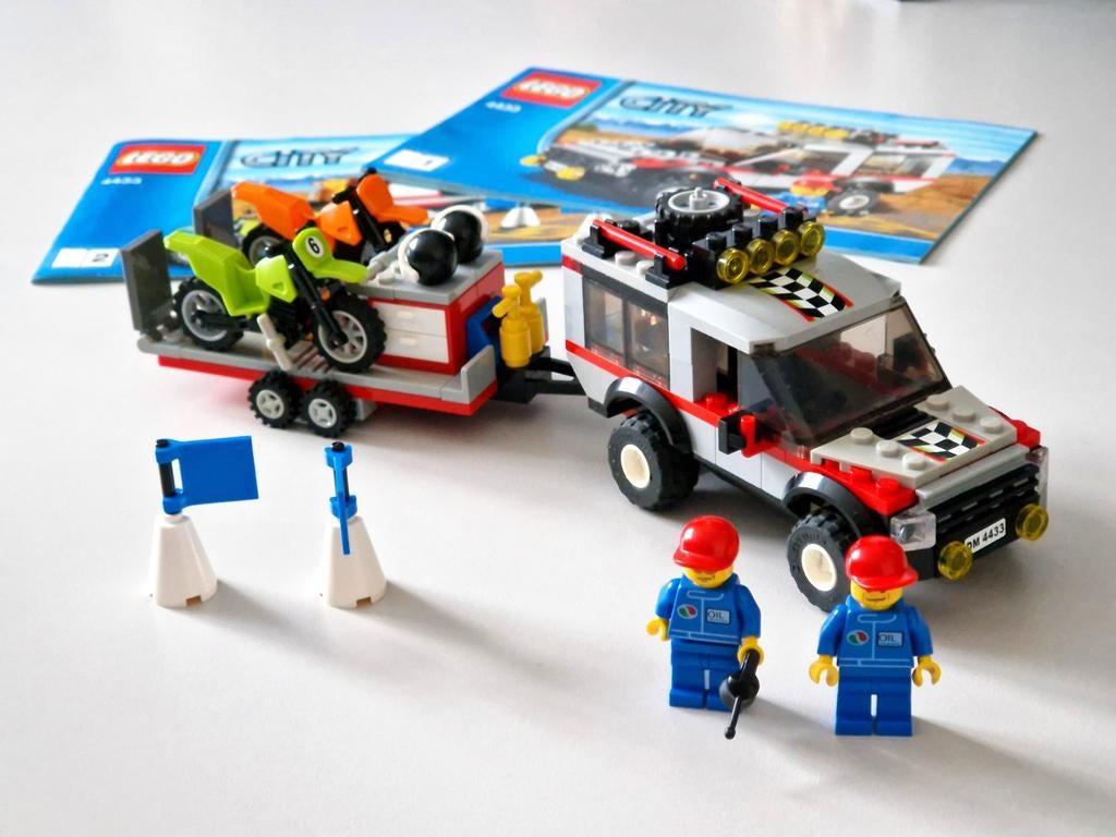 LEGO City Crossmotor Transport | #4433, Kinderen en Baby's, Speelgoed | Duplo en Lego, Lego, Compleet, Ophalen of Verzenden, Complete set