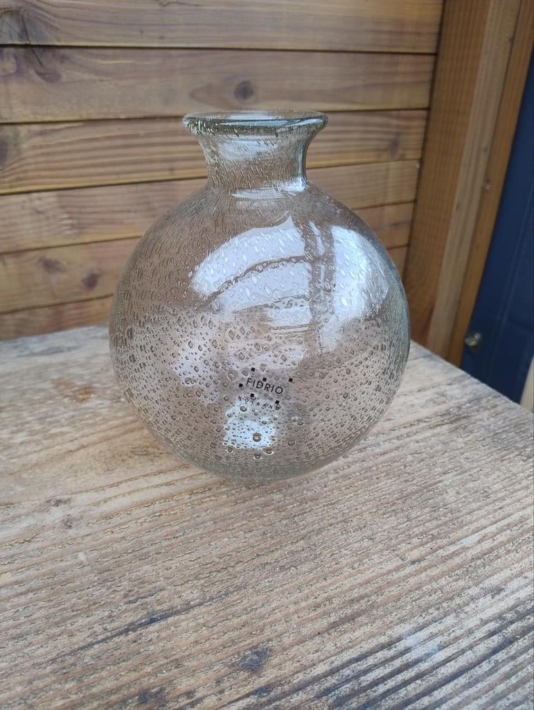 Fidrio Bolvaas met Bubbels - Nieuw, Overige kleuren, Nieuw, Ophalen of Verzenden, Glas