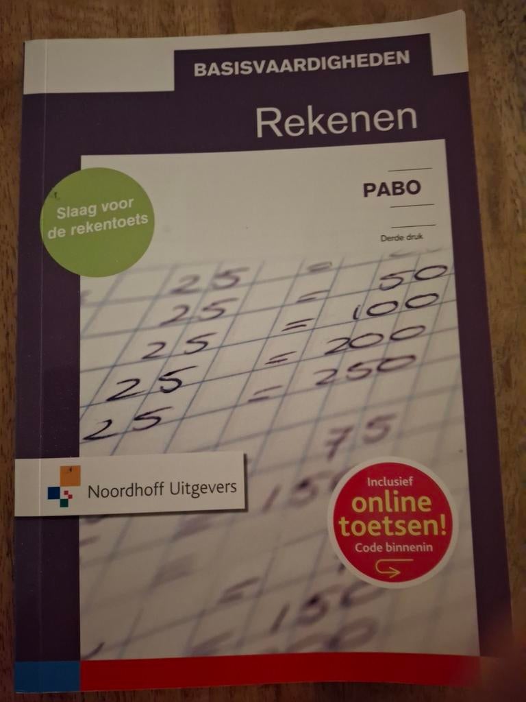 Rekenen Basisvaardigheden ter voorbereiding rekentoets, Ophalen of Verzenden, Gelezen, MBO, Noordhoff Uitgevers