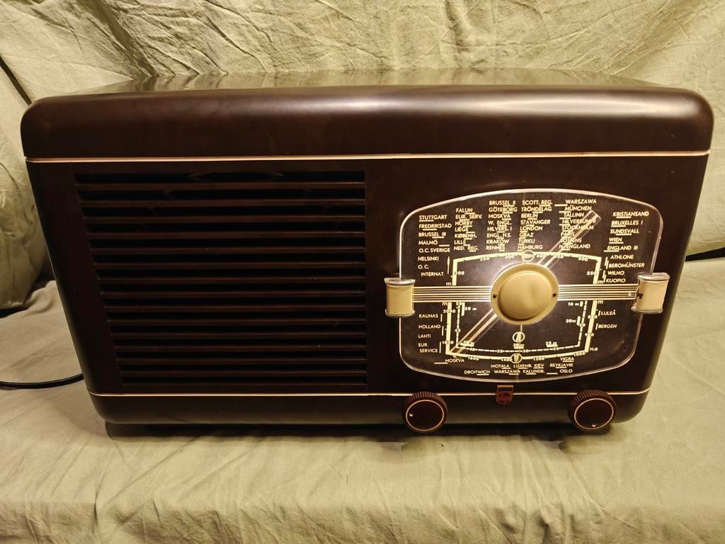 Bakeliet Philips BX380A Radio met Bluetooth & FM, Ophalen, Gebruikt, Radio