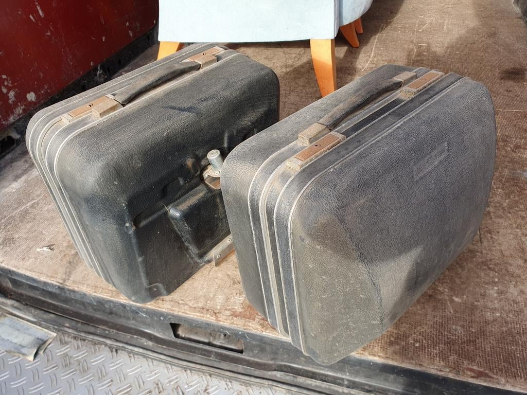 Retro Motor Bagagekoffer Set, Motoren, Accessoires | Koffers en Tassen, Ophalen of Verzenden, Gebruikt
