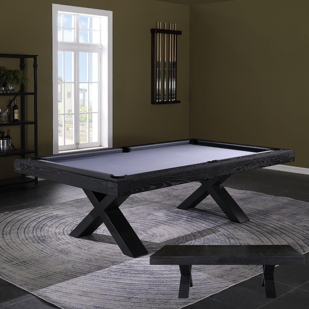 Lexor Pooltafel Dinner Xoon Black Oak 8f Pooltafelland, Verzenden, Nieuw, Pooltafel
